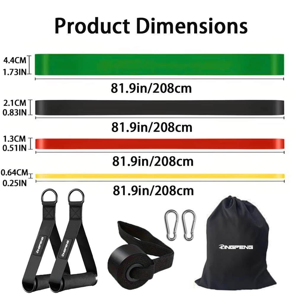10Pcs 4-Level Resistance Bands - Pull Up Assist Band review and price
