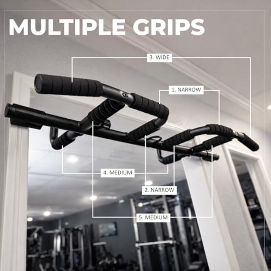 Doorway Pull Up Bar Set with S - Pull Up Bar Grip review and price