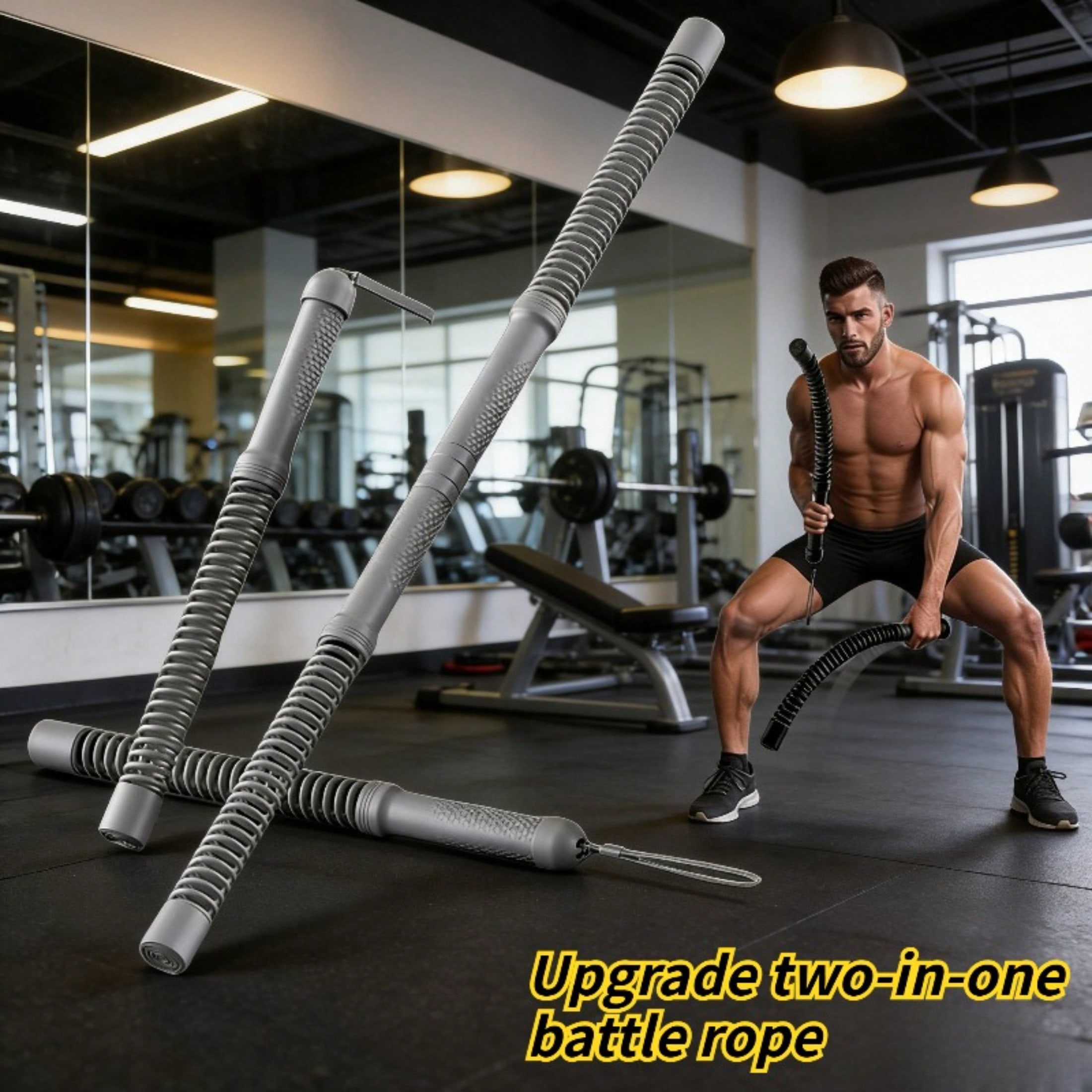 2-in-1 Upgraded Cordless Battl - Crossfit Gym review and price