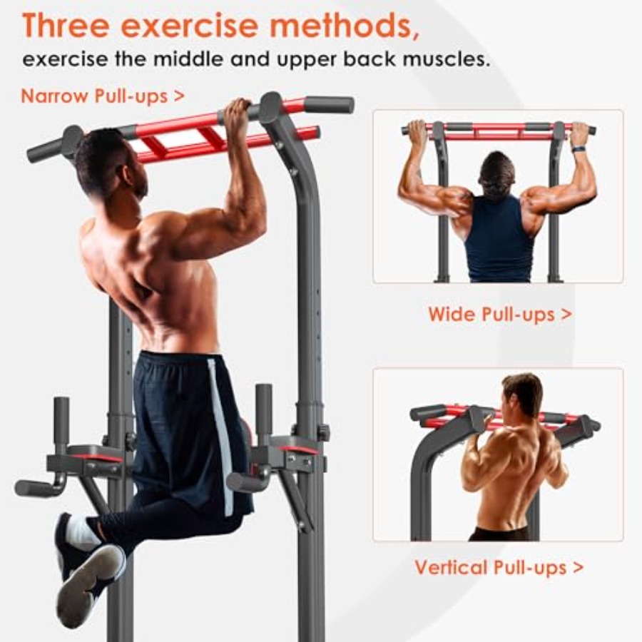 Home gym pull up bar station:  - Pull Up Bar Grip review and price